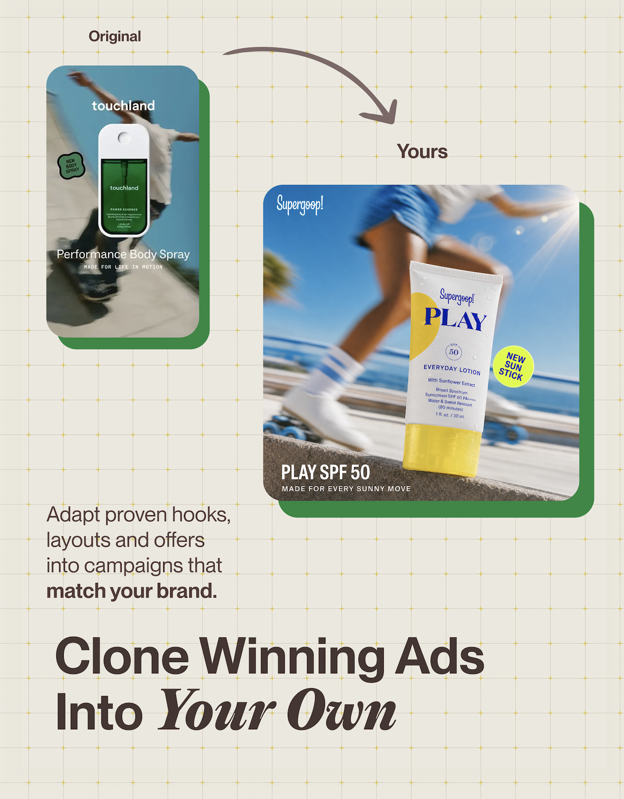 Cloning a winning ad into your brand
