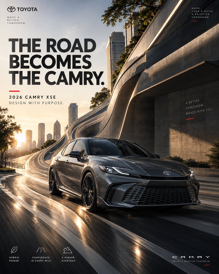 The Road Becomes the Camry