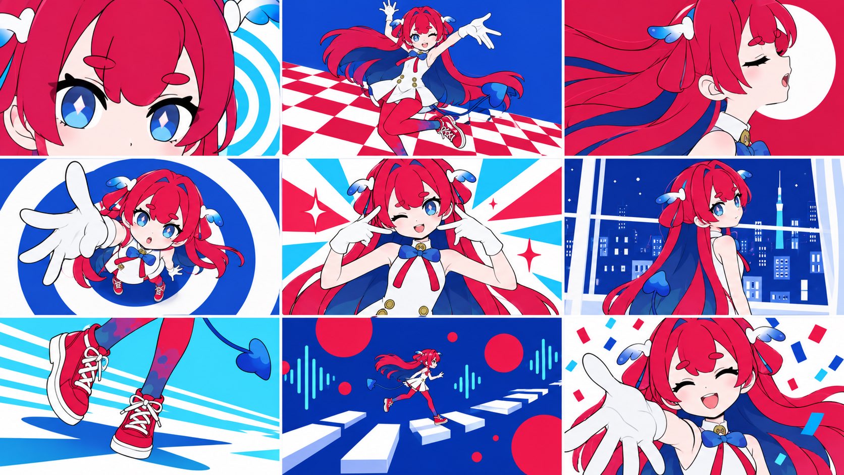 Character to Vocaloid MV Shot Grid
