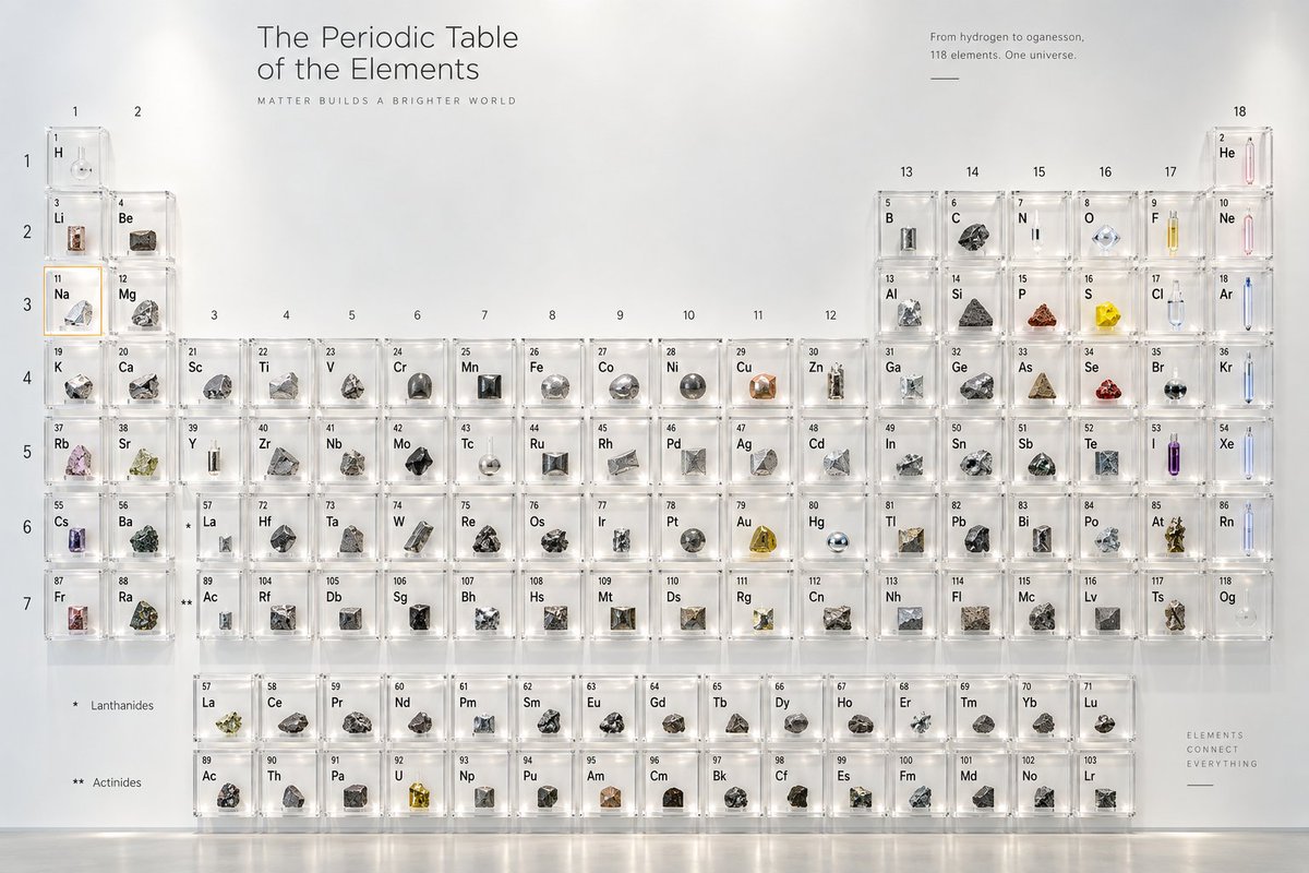 Nihonium Periodic Table Display