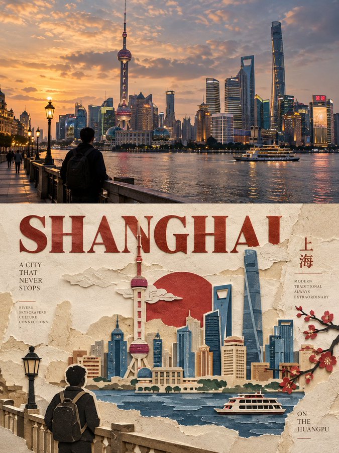 Reality to Paper — Editorial Travel Poster