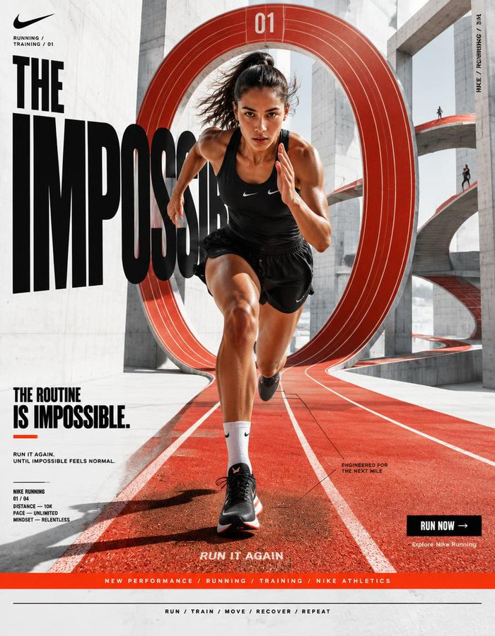 Sports Brand Campaign Posters — Nike & Adidas