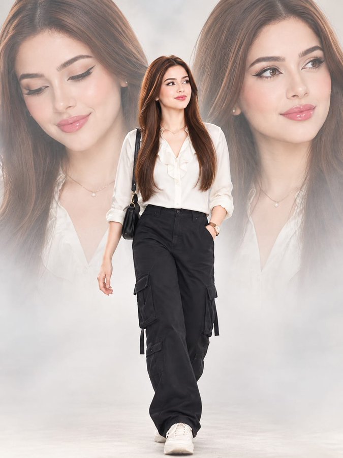 Triple-Pose Fashion Composite