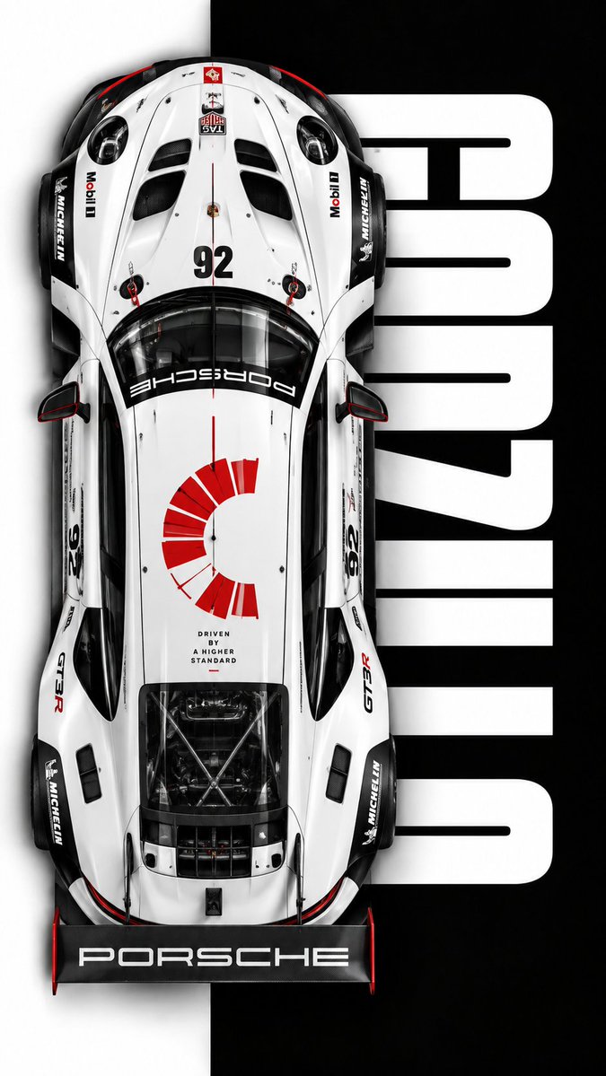 Top-Down GT Race Car Editorial Poster