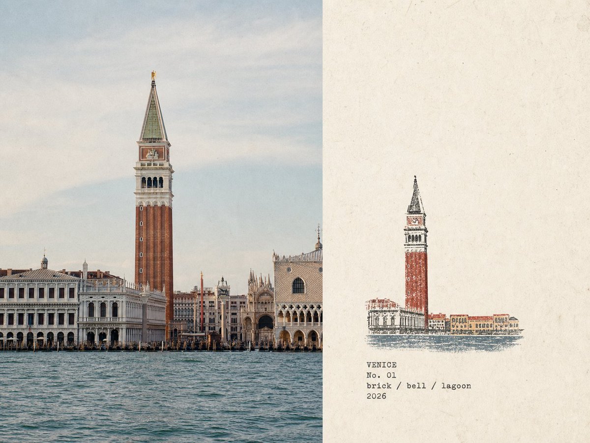 Rubber Stamp Travel Field Notes Poster