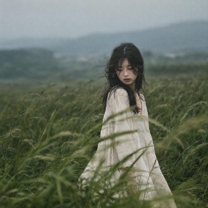 Meadow Solitude — Editorial Portrait